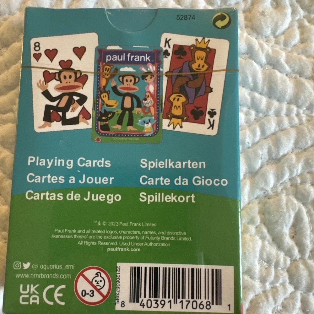 Aquarius Paul Frank Playing Cards New SEALED